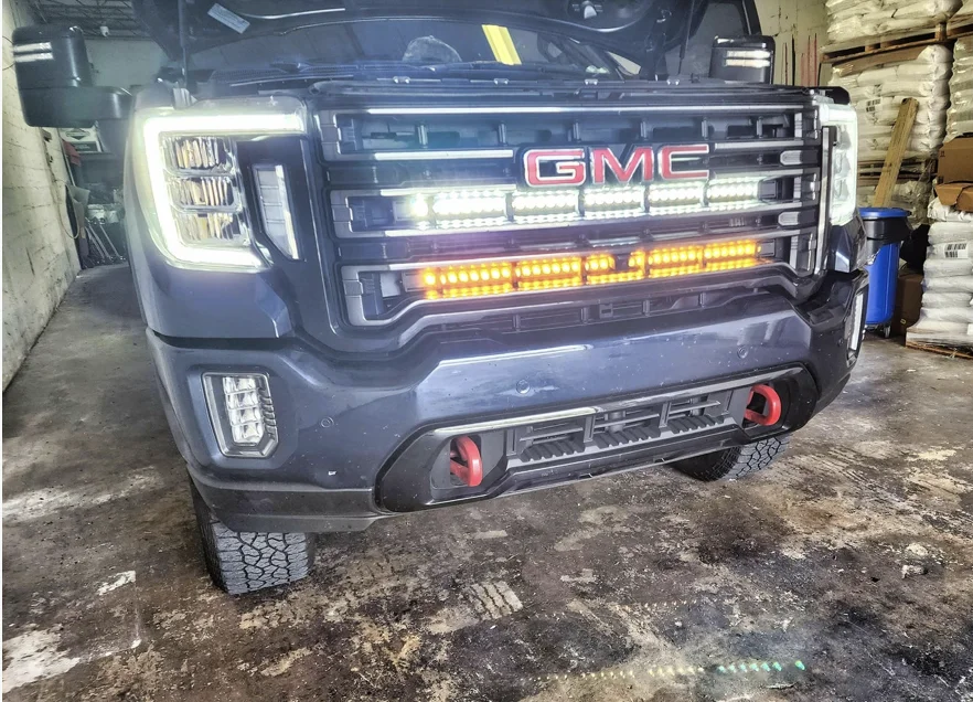 2020+ GMC Sierra 2500:3500HD Dual 40s Light Bars 4.webp